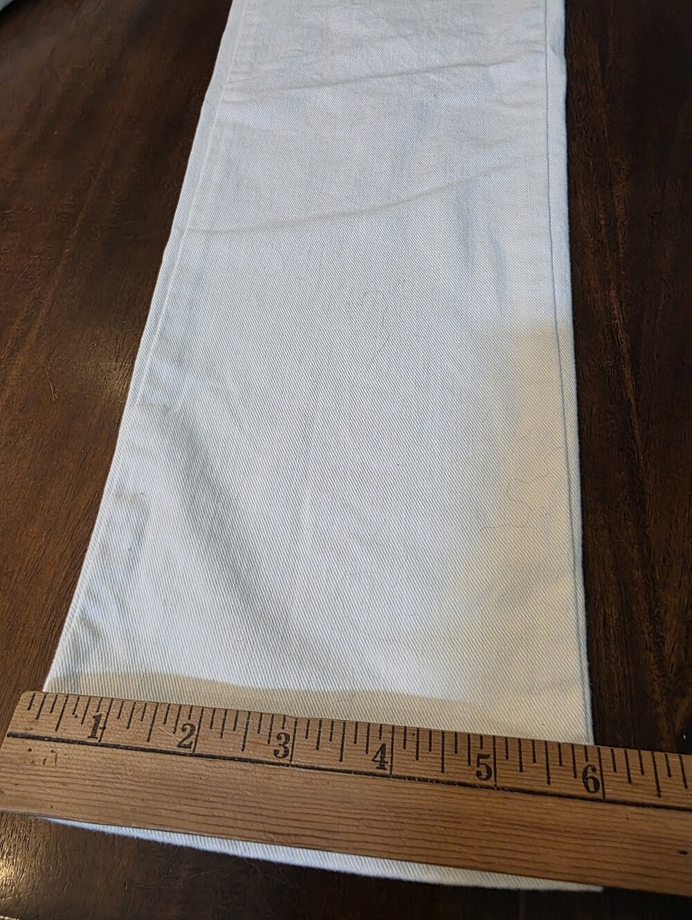 BODEN Girlfriend Dungarees IVORY Denim Size 4 Overalls Ankle Preppy Classic - Picture 13 of 13